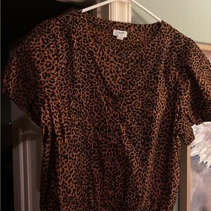 J. Crew Leopard Print Fabric